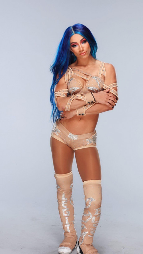 Sasha Banks Photoshoot In Her Britney Spears Nude Gear